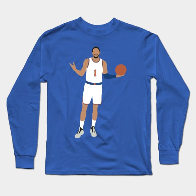 Obi Toppin Knicks Long Sleeve T-Shirt by xRatTrapTeesx